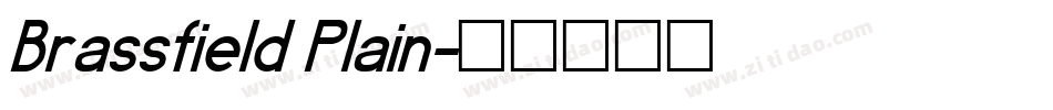 Brassfield Plain字体转换